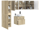 Bathroom Cabinet Set 5 pcs Sonoma Oak Engineered Wood 3407353