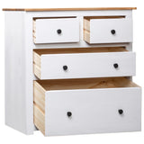 Sideboard White and natural wood Solid pine wood Medium Storage 282657