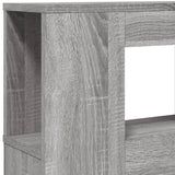 LED Headboard Grey Sonoma 120x18,5x103,5 cm Engineered Wood 837342