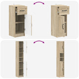 3 Piece Bathroom Cabinet Set UTRECHT Engineered Wood 3417893