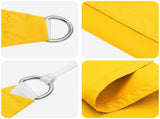 Sun Shade Sail Yellow 6 x 2 m 100% Polyester Oxford 42031020
