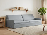 3 Seater Sofa Light Grey 220 x 81 x 82 cm Fabric 42041139