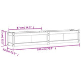 Garden Planters 2 pcs Solid Wood Pine 837495