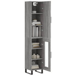 Highboard Grey Sonoma 34.5x34x180 cm Engineered Wood 3199071