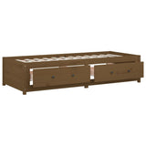 Day Bed without Mattress Honey Brown 80x200 cm Solid Wood Pine 821587