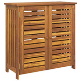 Garden Cabinet Natural 90 x 40 x 90cm Solid Acacia Wood 42001371