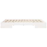 Bed Frame White 140 x 200 cm 873029