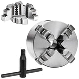4 Jaw Self-Centering Lathe Chuck 80 mm Steel 146708