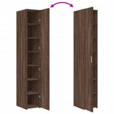 Highboard Brown Oak 30x42.5x185 cm Engineered Wood 3281398