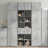 Storage Cabinet Concrete Grey 70x42.5x225 cm Engineered Wood 3281339
