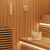 Sauna Accessory Set 4 pcs Brown Solid Pine Wood and Hemp 42023676