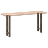 Console Table Legs Natural Steel 2 pcs 28x cm Steel 4013295