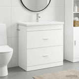 Bathroom Furniture Set White 81 x 40 x 84.5 cm Engineered Wood 3404374