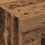 Wall Mounted Cabinet 2 pcs Old wood 69.5 x 34 x 90 cm 3334305