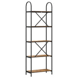 Bookshelf Smoked Oak 60 x 30 x 183 cm Engineered wood 879907