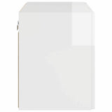 TV Wall Cabinet Wall-mounted High Gloss White 59.5 x 31 x 40 cm 892337