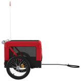 Pet Bike Trailer Red and Black Oxford Fabric&Iron 93922