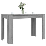 Dining Table Grey Sonoma 120x60x76 cm Engineered Wood 838190