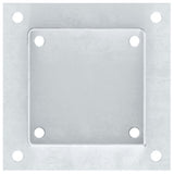 Post Bases Square 12 pcs Silver 121x121 mm Galvanised Steel 42000015