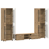 TV Cabinet Set FLORIN 3 pcs Artisan Oak Engineered Wood 3397993