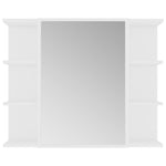 ZNTS 3 Piece Bathroom Furniture Set White Engineered Wood 3056952