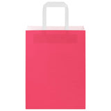 Paper Bags 250 pcs with Handles Pink 21x11x28 cm 4101895