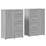 Sideboards 2 pcs Grey Sonoma 60x31x84 cm Engineered Wood 3276593