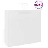 Paper Bags 250 pcs with Handles White 54x15x49 cm 4101626