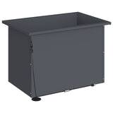 Garden Planter with LED Antracite 40 x 60 x 40 cm Steel 8008144