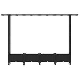 Raised Bed with Trellis and Roof Black 203 x 40 x 127 cm PP 3423157