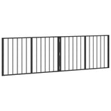Dog Gate 2 pcs Black 100 x 60 cm Galvanised Steel 891996