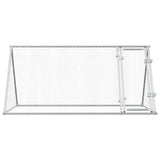 Chicken Cage Silver 200x105x91 cm Galvanised Steel 172557