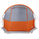 Camping Tent Tunnel 4-Person Grey and Orange Waterproof 94633