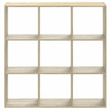Bookcase Sonoma Oak 102x32x102 cm Engineered Wood 852818
