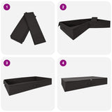 Storage Box 6 pcs Anthracite 100 x 50 x 18 cm Non-woven fabric 42024598