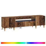 LED TV Cabinet Old Wood Engineered Wood 896253