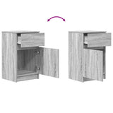 Bedside Cabinets 2 pcs Grey Sonoma 39x35x65 cm Engineered Wood 861330