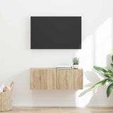 TV Wall Cabinet Sonoma 78.5 x 31 x 29.5 cm Engineered Wood 892213