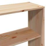 ZNTS Bookcase Bed without Mattress 200x200cm Solid Wood Pine 3323092