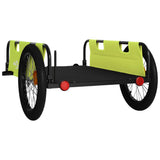 Bike Trailer Green and Black Oxford Fabric and Iron 94200