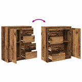 Sideboard with Drawers Old Wood 71x35x84 cm Engineered Wood 861587