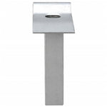 ZNTS Mesh Garden Gate Galvanised Steel 289x150 cm Grey 143365