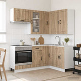Kitchen Unit LUCCA 8 pcs Sonoma Oak Engineered Wood 3438393