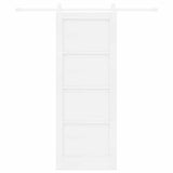 Sliding Door ORKDAL White 78 x 202 cm Solid Pine Wood 3333695