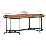 Coffee Table 110x55x40 cm Solid Wood Acacia 4013498