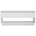 ZNTS TV Cabinet High Gloss White 102x41x44 cm Engineered Wood 809491