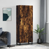 Highboard Smoked Oak 69.5x34x180 cm Engineered Wood 3195704