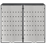 Wheelie Bin Storage for 2 Bins Anthracite 136 x 77.5 x 115.5 cm 3394778