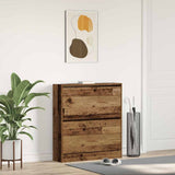 Shoe Cabinet Old Wood 80 x 21 x 87.5 cm Engineered Wood 862214