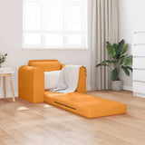 Sofa Bed Dark Yellow 98 x 71 x 83 cm Fabric 4106663